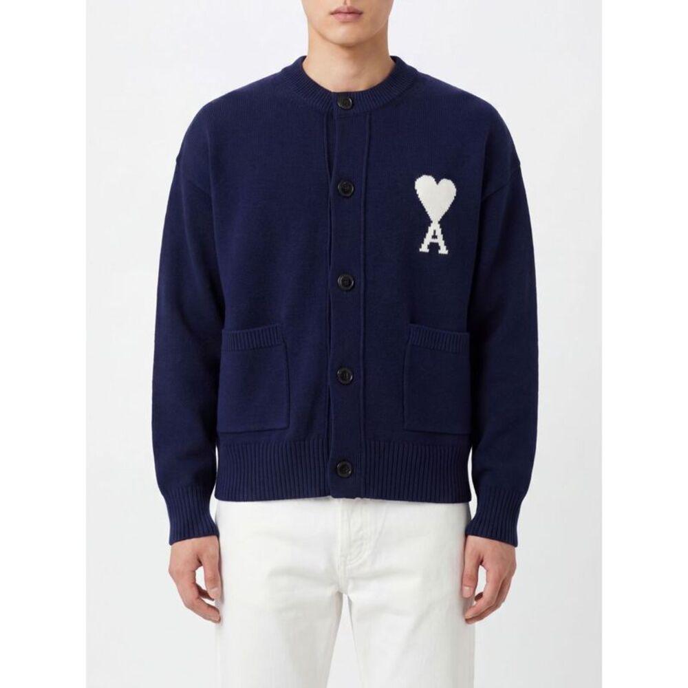 Ami Paris Sweater Men Blue